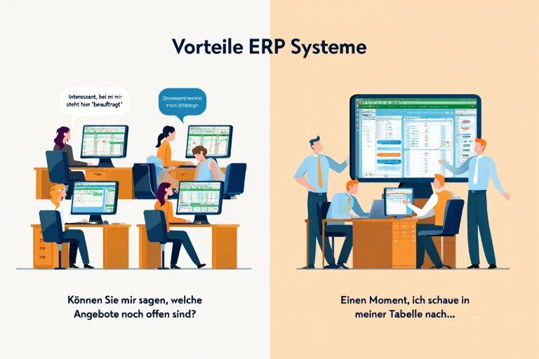 ERP System Vorteile Qvitech